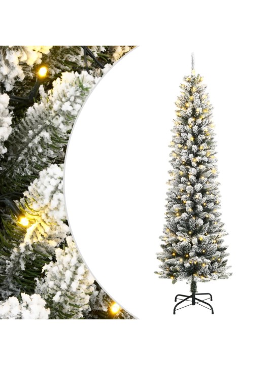 KUNSTKUUSK 300 LEDI JA LUMISTE OKSTEGA, 180 CM