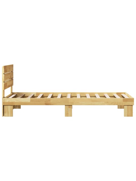 VOODIRAAM PEATSIGA ILMA MADRATSITA 75X190 CM TÄISPUIDUST TAMM