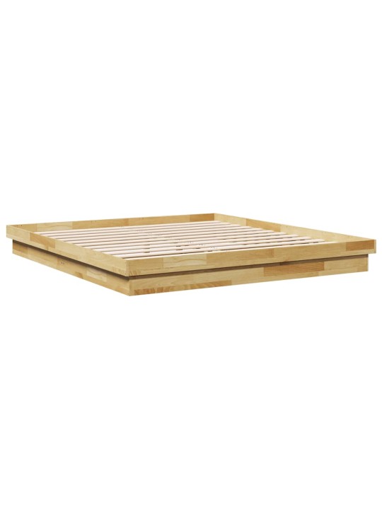 VOODIRAAM ILMA MADRATSITA 200X200 CM TÄISPUIDUST TAMM