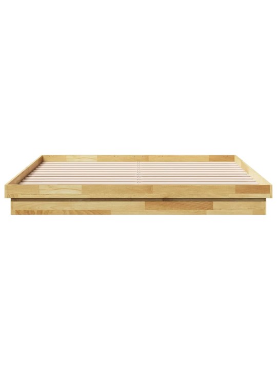 VOODIRAAM ILMA MADRATSITA 200X200 CM TÄISPUIDUST TAMM