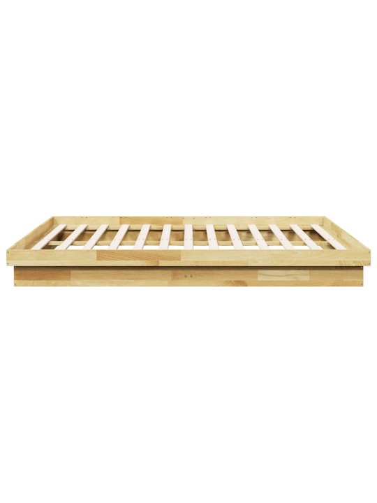 VOODIRAAM ILMA MADRATSITA 200X200 CM TÄISPUIDUST TAMM