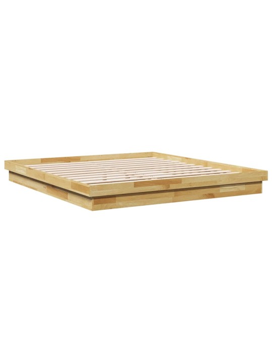 VOODIRAAM ILMA MADRATSITA 200X200 CM TÄISPUIDUST TAMM