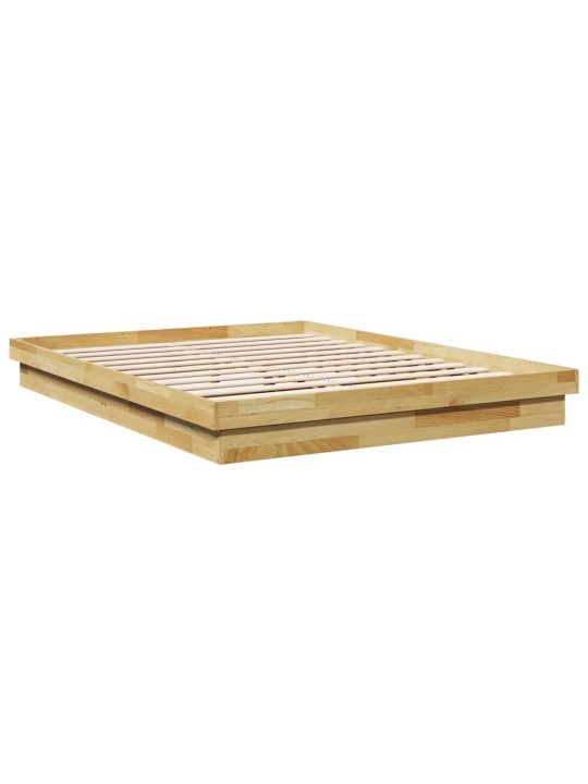 VOODIRAAM ILMA MADRATSITA 135X190 CM TÄISPUIDUST TAMM
