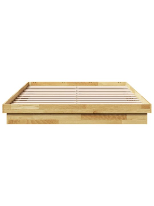 VOODIRAAM ILMA MADRATSITA 135X190 CM TÄISPUIDUST TAMM