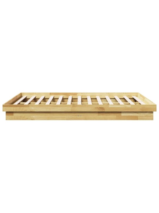 VOODIRAAM ILMA MADRATSITA 135X190 CM TÄISPUIDUST TAMM