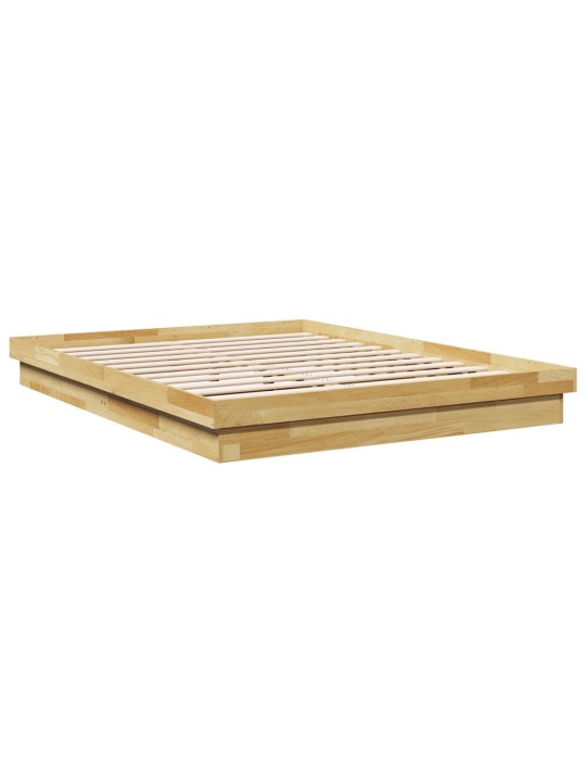 VOODIRAAM ILMA MADRATSITA 135X190 CM TÄISPUIDUST TAMM