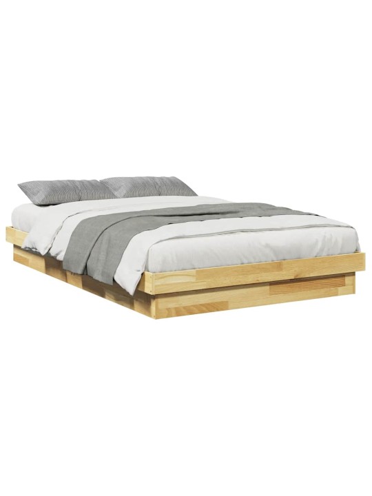 VOODIRAAM ILMA MADRATSITA 120X190 CM TÄISPUIDUST TAMM