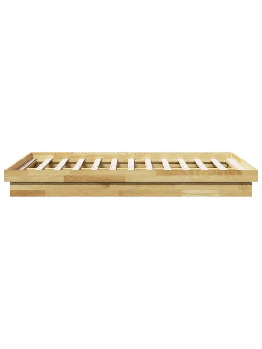 VOODIRAAM ILMA MADRATSITA 120X190 CM TÄISPUIDUST TAMM