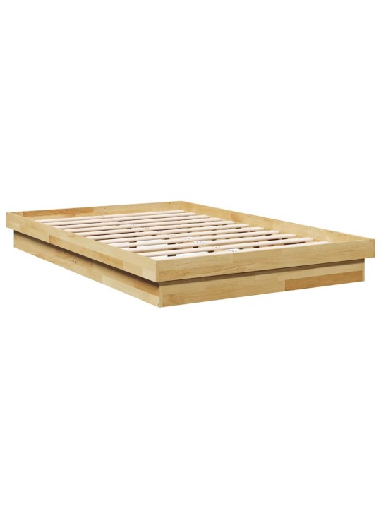 VOODIRAAM ILMA MADRATSITA 120X190 CM TÄISPUIDUST TAMM