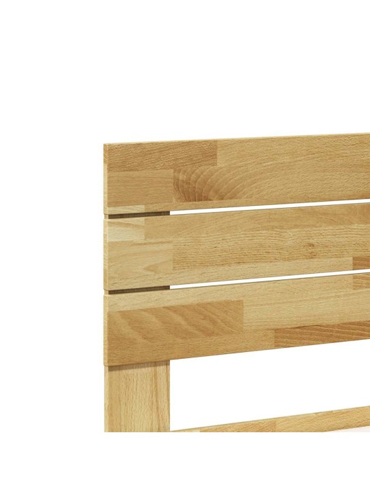 VOODIRAAM PEATSIGA ILMA MADRATSITA 75X190 CM TÄISPUIDUST TAMM