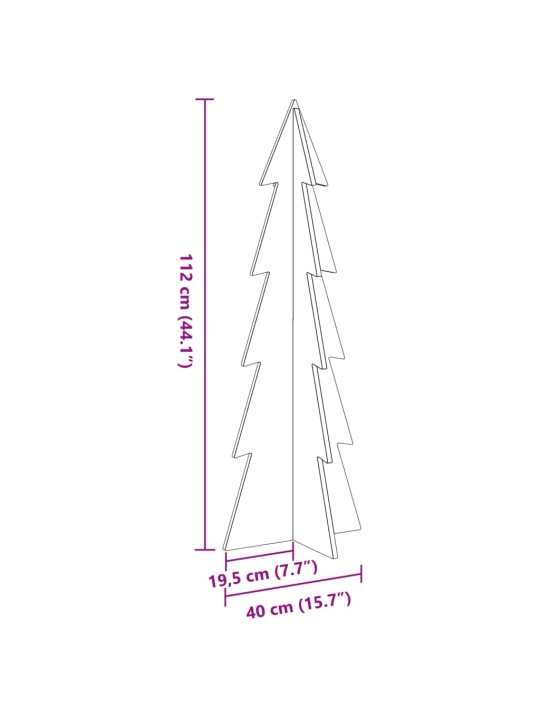 Puidust jõulupuu kaunistuseks, 112 cm, männipuit