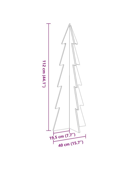 PUIDUST JÕULUPUU KAUNISTUSEKS, VALGE, 112 CM, MÄNNIPUIT