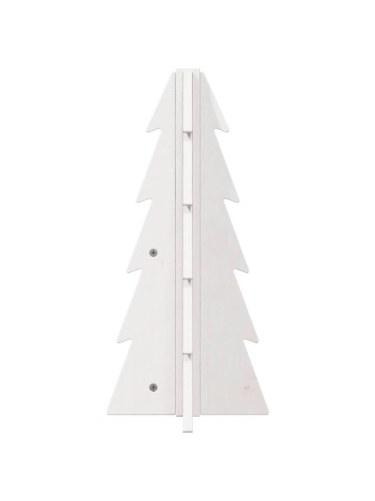PUIDUST JÕULUPUU KAUNISTUSEKS VALGE 49 CM TÄISPUIDUST MÄND