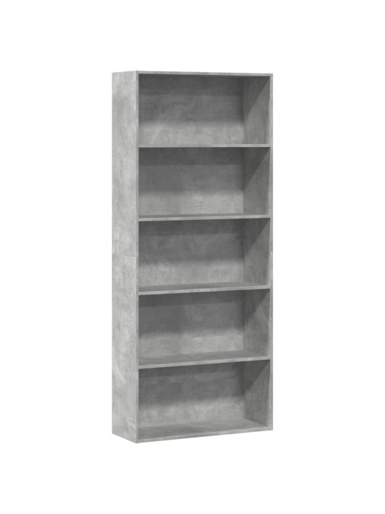 RAAMATUKAPP BETOONHALL 80X30X189 CM ENGINEERED WOOD