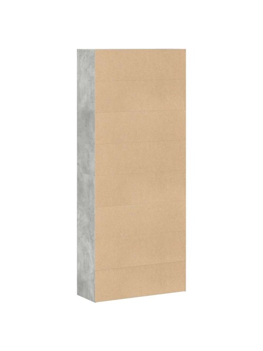 RAAMATUKAPP BETOONHALL 80X30X189 CM ENGINEERED WOOD