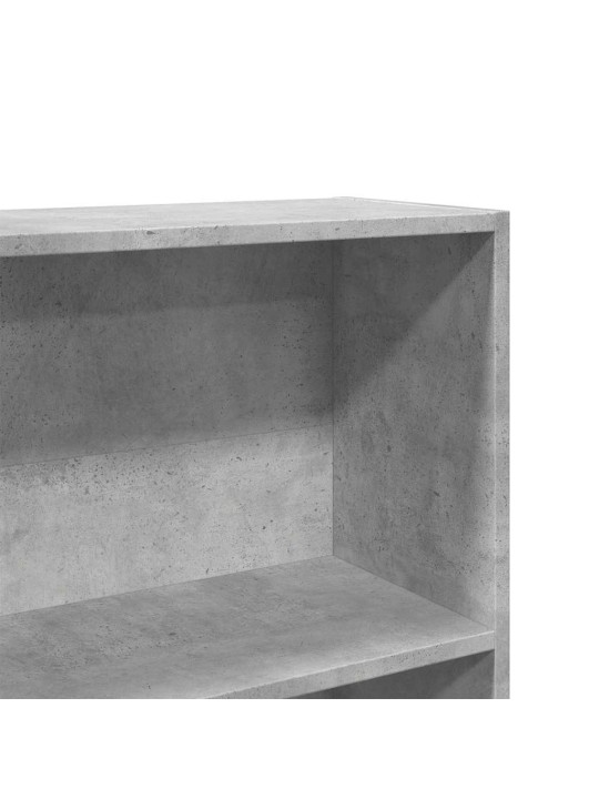 RAAMATUKAPP BETOONHALL 80X30X189 CM ENGINEERED WOOD
