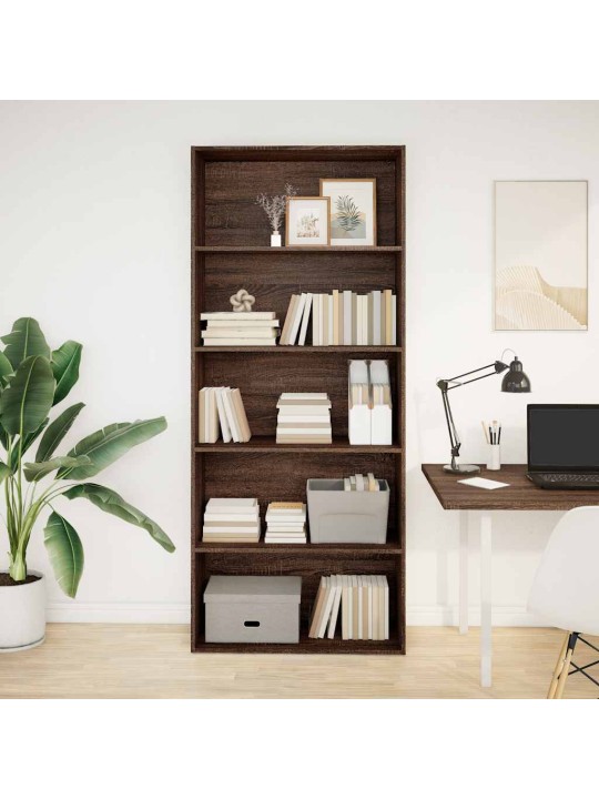 RAAMATUKAPP PRUUN TAMM 80X30X189 CM TEHISPUIT