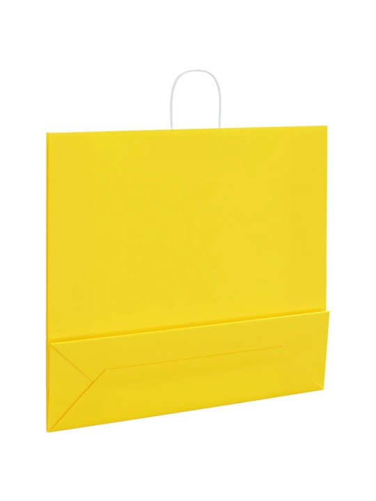 PABERKOTID, 50 TK, KÄEPIDEMETEGA, KOLLANE, 54X15X49 CM