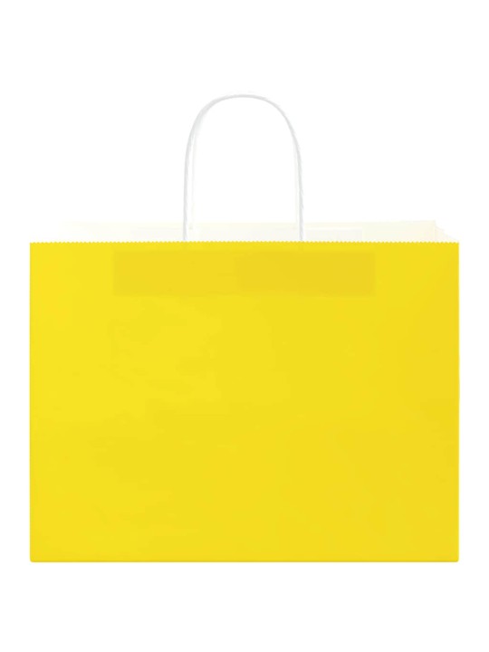 PABERKOTID, 250 TK, KÄEPIDEMETEGA, KOLLANE, 32X17X25 CM