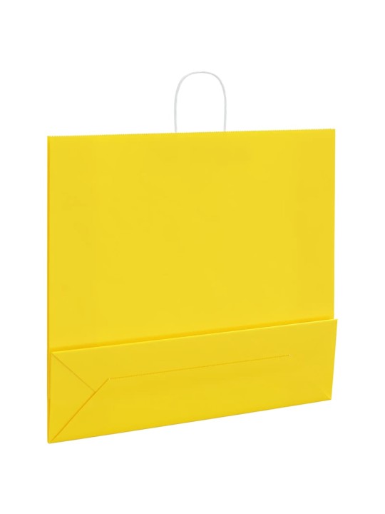 PABERKOTID, 250 TK, KÄEPIDEMETEGA, KOLLANE, 54X15X49 CM