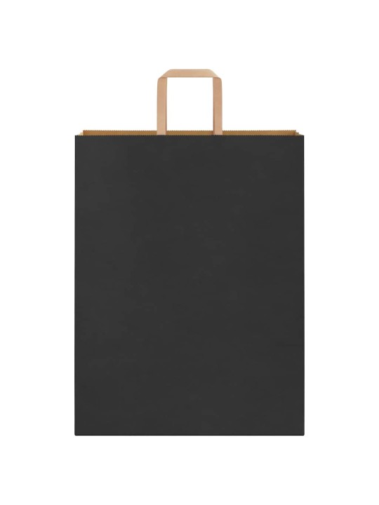 PABERKOTID, 50 TK, KÄEPIDEMETEGA, MUST, 32X12X42 CM