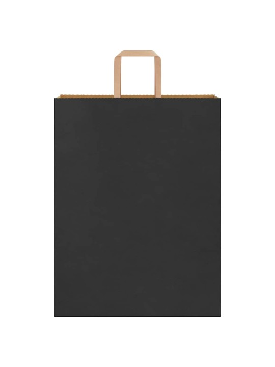 PABERKOTID, 250 TK, KÄEPIDEMETEGA, MUST, 32X12X42 CM