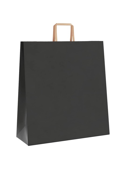 PABERKOTID, 250 TK, KÄEPIDEMETEGA, MUST, 45X17X48 CM