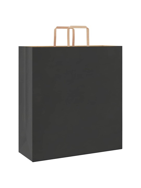 PABERKOTID, 250 TK, KÄEPIDEMETEGA, MUST, 45X17X48 CM