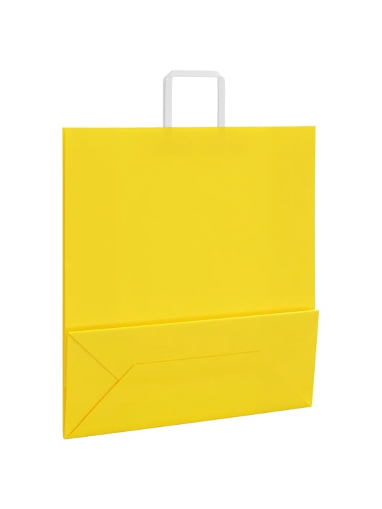 PABERKOTID, 50 TK, KÄEPIDEMETEGA, KOLLANE, 45X17X48 CM