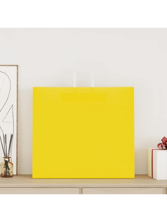 PABERKOTID, 50 TK, KÄEPIDEMETEGA, KOLLANE, 54X15X49 CM
