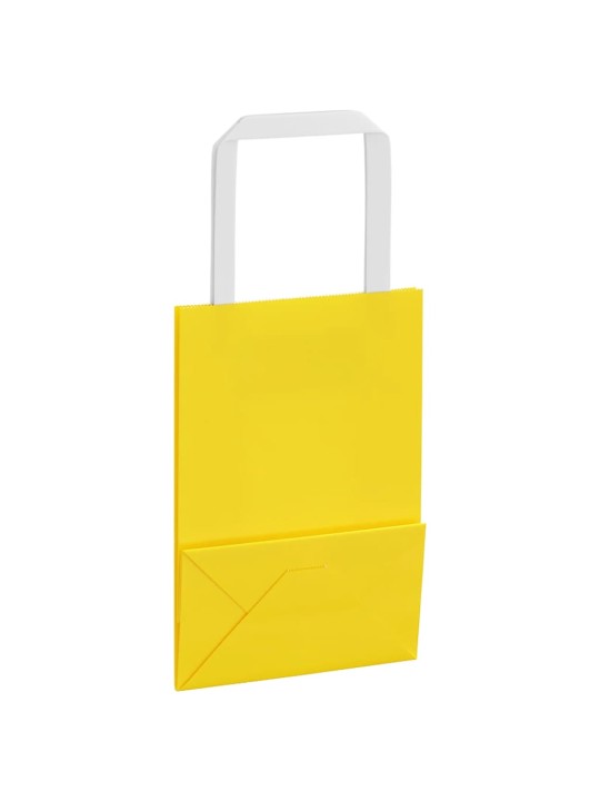 PABERKOTID, 250 TK, KÄEPIDEMETEGA, KOLLANE, 15X8X21 CM