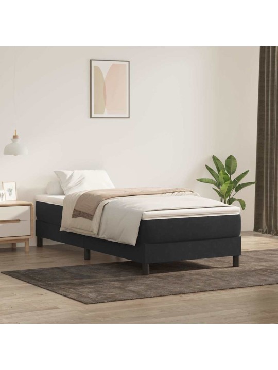 BOX VEDRUVOODI ILMA MADRATSITA MUST 90X210 CM SAMET