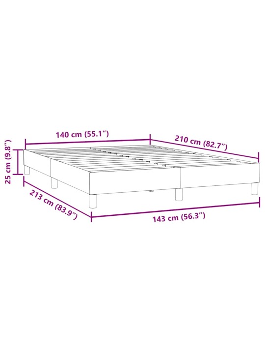 BOX VEDRUVOODI ILMA MADRATSITA TUMEROHELINE 140X210 CM SAMET