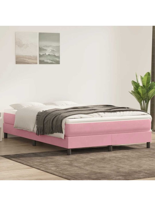 BOX VEDRUVOODI ILMA MADRATSITA ROOSA 140X210 CM SAMET