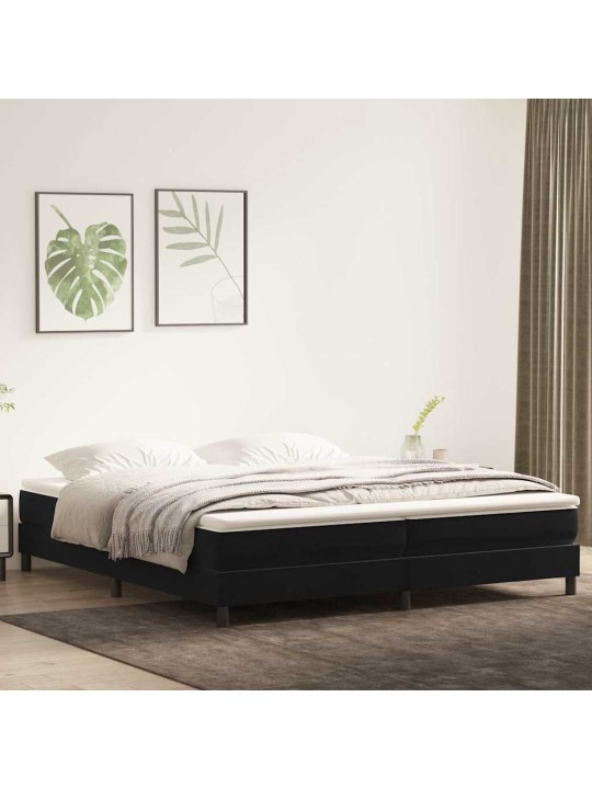 BOX VEDRUVOODI ILMA MADRATSITA MUST 200X210 CM SAMET
