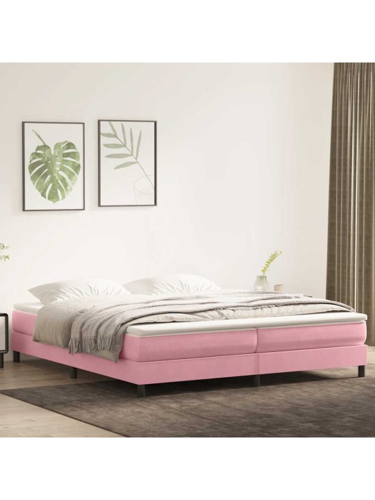 BOX VEDRUVOODI ILMA MADRATSITA ROOSA 200X210 CM SAMET