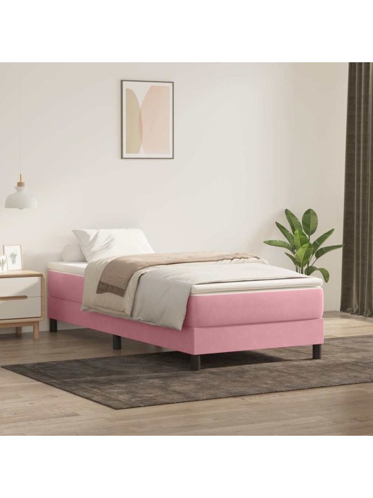 BOX VEDRUVOODI ILMA MADRATSITA ROOSA 100X220 CM SAMET