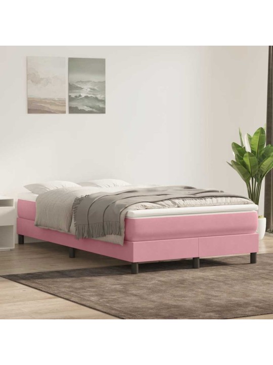 BOX VEDRUVOODI ILMA MADRATSITA ROOSA 120X220 CM SAMET