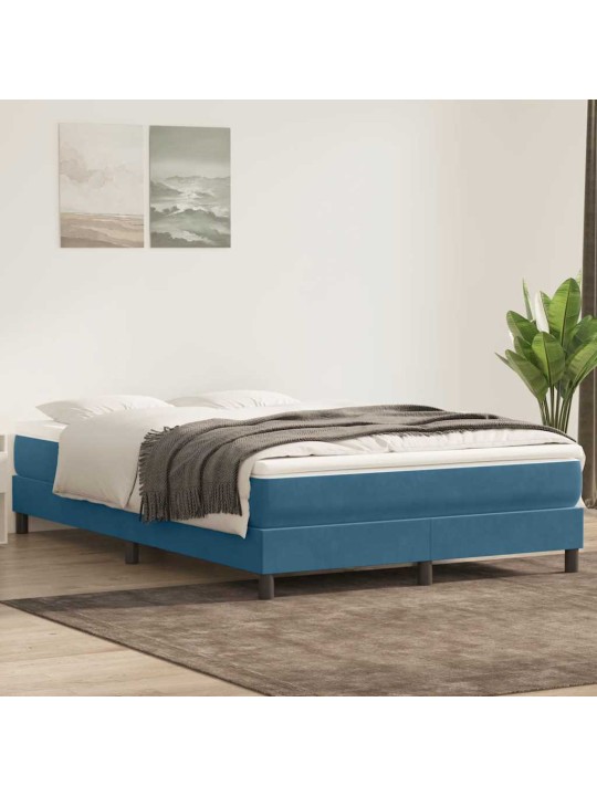 BOX VEDRUVOODI MADRATSIGA TUMESININE 140X220 CM SAMET