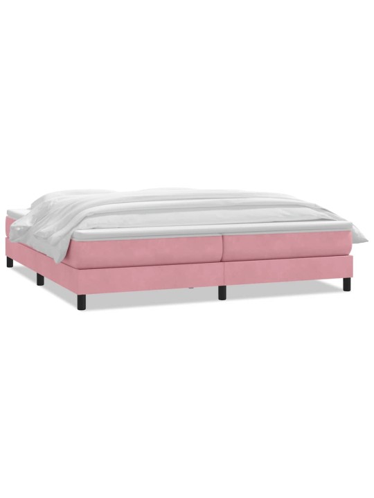 BOX VEDRUVOODI MADRATSIGA ROOSA 180X220 CM SAMET