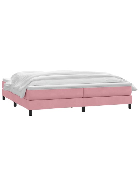 BOX VEDRUVOODI MADRATSIGA ROOSA 180X220 CM SAMET