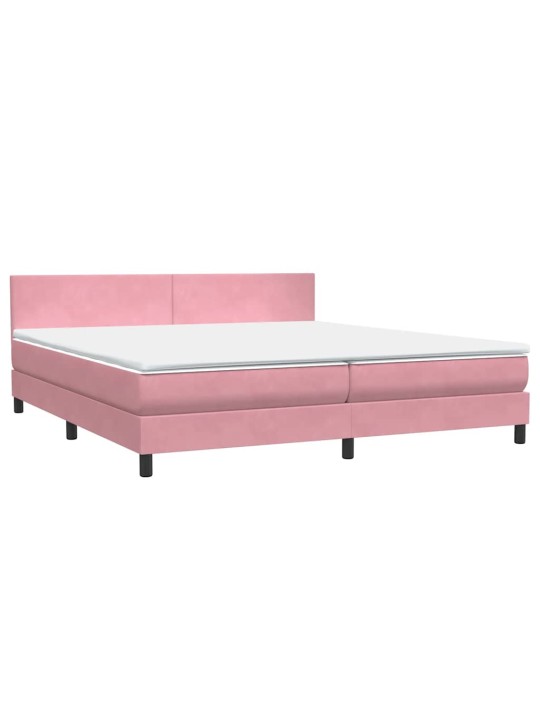 BOX VEDRUVOODI MADRATSIGA ROOSA 200X210 CM SAMET
