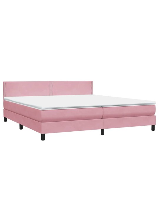 BOX VEDRUVOODI MADRATSIGA ROOSA 200X210 CM SAMET