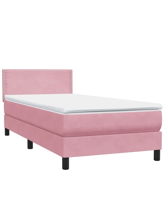 BOX VEDRUVOODI MADRATSIGA ROOSA 100X220 CM SAMET