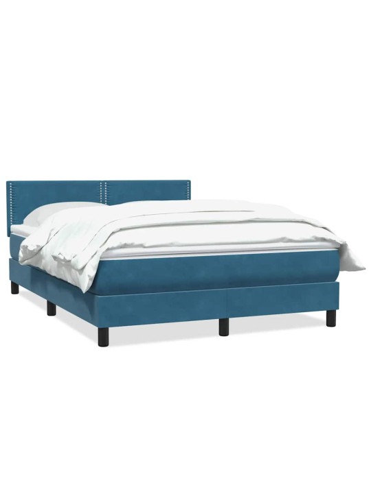 BOX VEDRUVOODI MADRATSIGA TUMESININE 140X220 CM SAMET