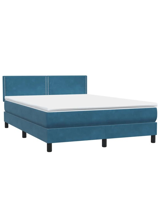 BOX VEDRUVOODI MADRATSIGA TUMESININE 140X220 CM SAMET