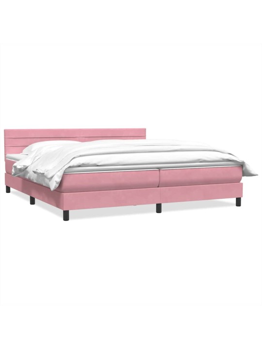 BOX VEDRUVOODI MADRATSIGA ROOSA 200X210 CM SAMET