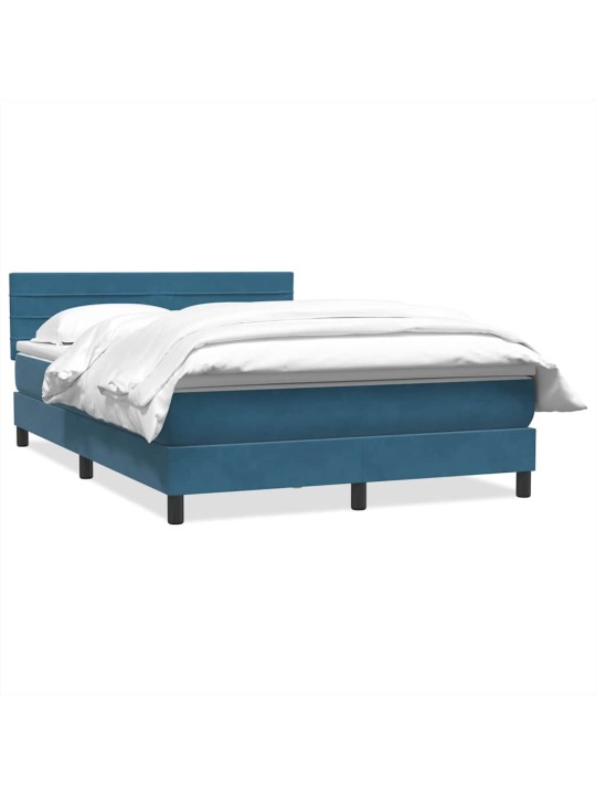 BOX VEDRUVOODI MADRATSIGA TUMESININE 140X220 CM SAMET