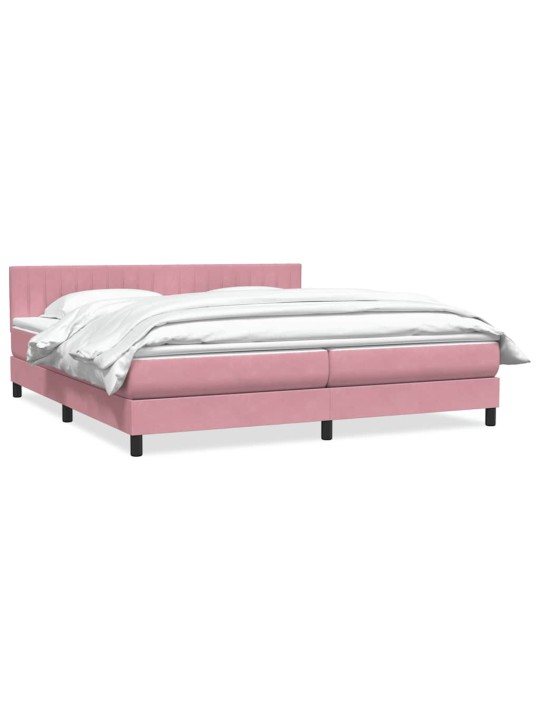 BOX VEDRUVOODI MADRATSIGA ROOSA 200X210 CM SAMET