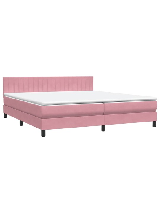 BOX VEDRUVOODI MADRATSIGA ROOSA 200X210 CM SAMET
